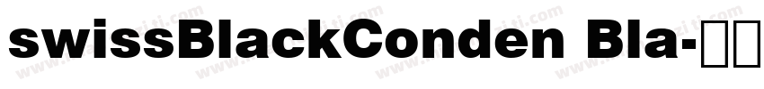 swissBlackConden Bla字体转换